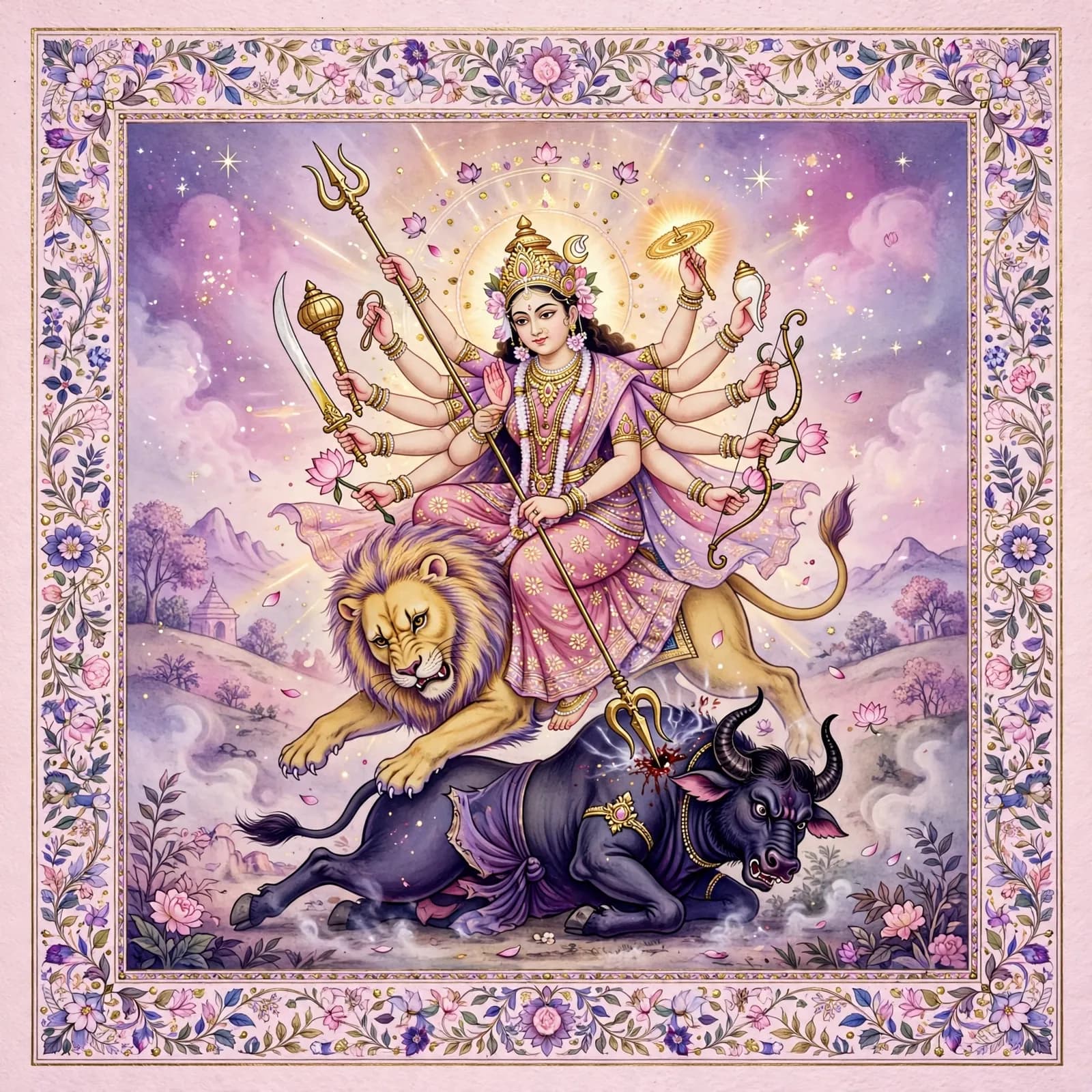 Durga and Mahishasura — The Goddess Victorious
