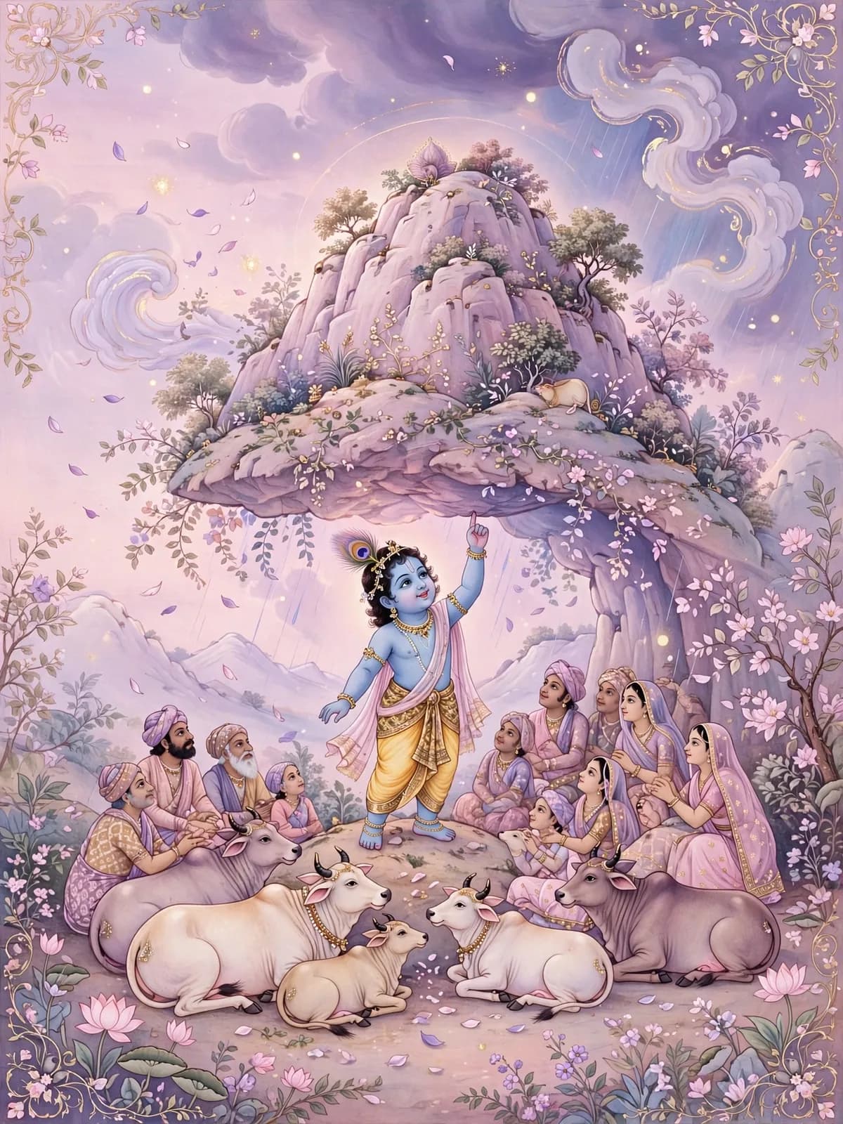 The Govardhan Leela — A Mountain for an Umbrella